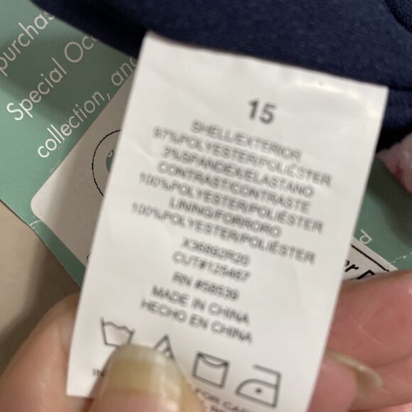 Speechless Rose Fuchsia Gray Removable Strap Hi Lo Hem Dress Gown NWT Size 15 - Picture 7 of 9